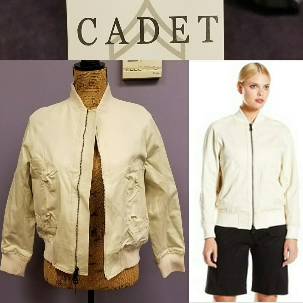 CADET flight jacket cream NWT made is USA size 6